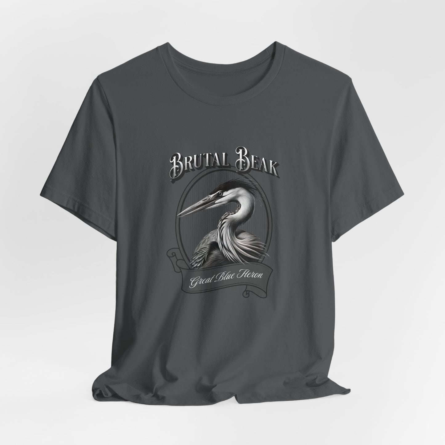 Brutal Beak - Great Blue Heron T-shirt